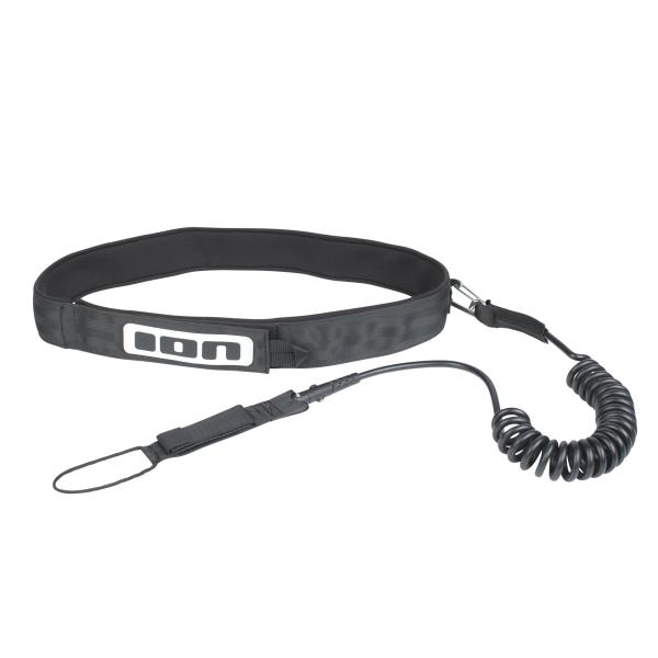 ION SUP_Core Leash RACE 2.0 coiled_hipbelt black 10' bei brettsport.de