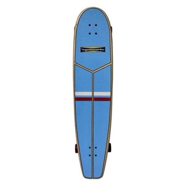 Hamboards Huntington Hop Carving 45" Surf Skate Complete Light Blue Red White bei Brettsport.de