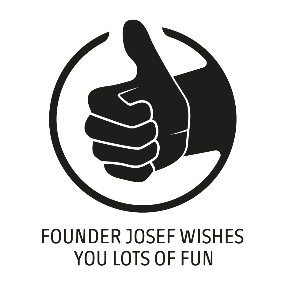Founder Josef wishes you lots of fun